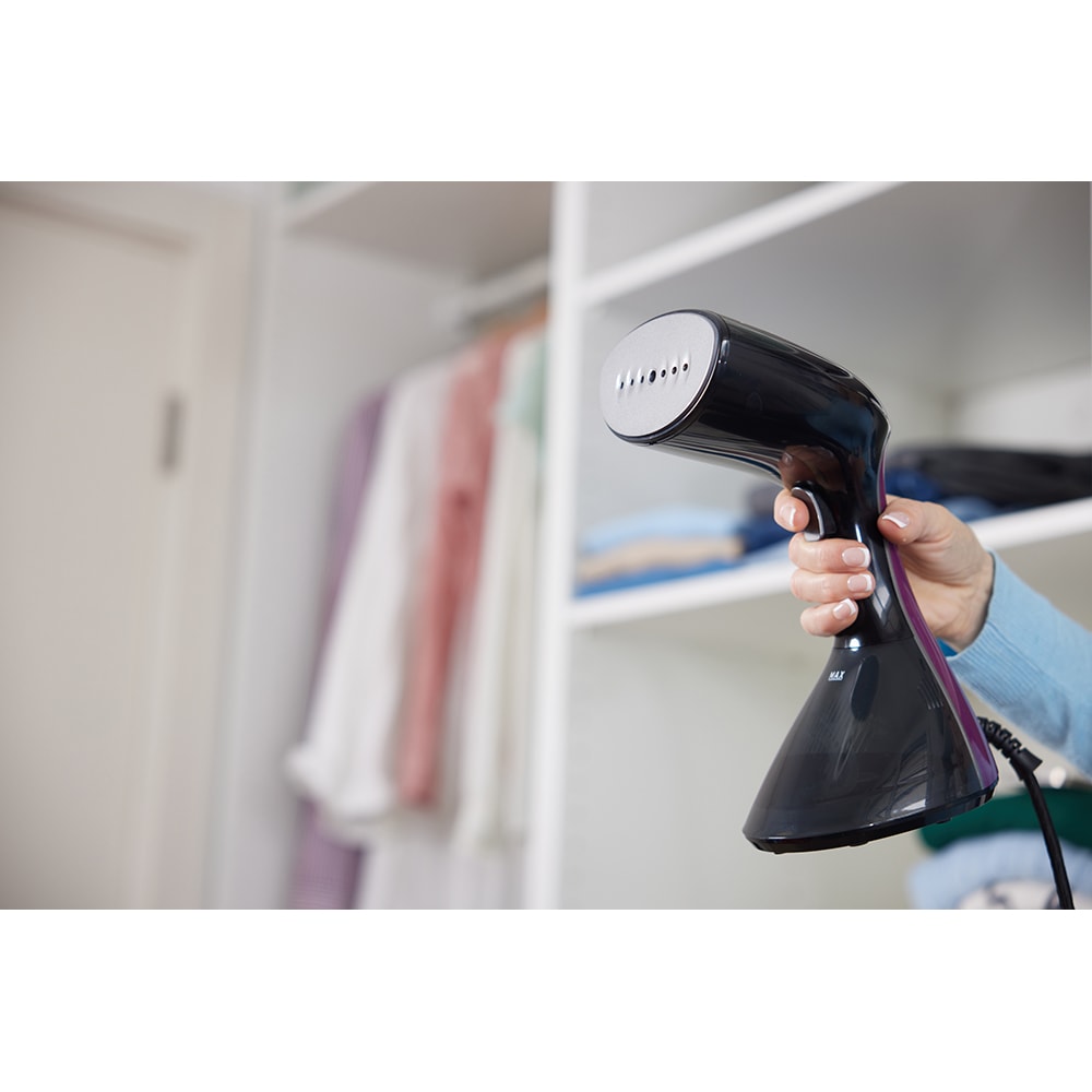 Aparat de calcat vertical GORENJE GS2100BKV, 2100W, 35g/min, 220ml, negru-mov