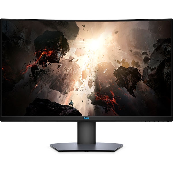 Monitor LED VA DELL S3220DGF, 32", QHD, 165Hz, FreeSync, negru-argintiu