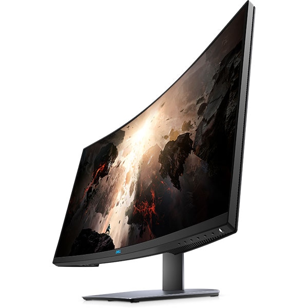 Monitor LED VA DELL S3220DGF, 32", QHD, 165Hz, FreeSync, negru-argintiu