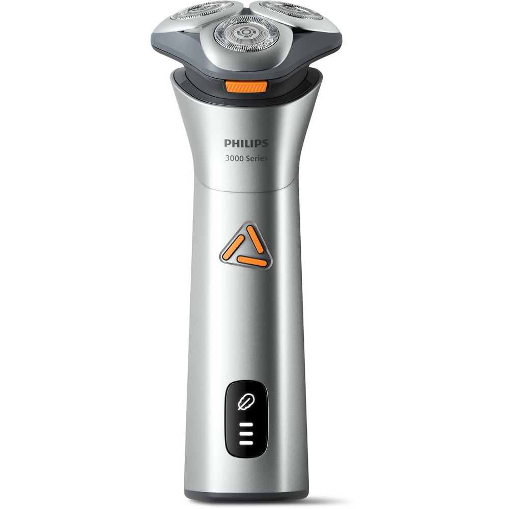 Aparat de ras PHILIPS Series 3000 S3892/00, acumulator, autonomie 60 min, argintiu