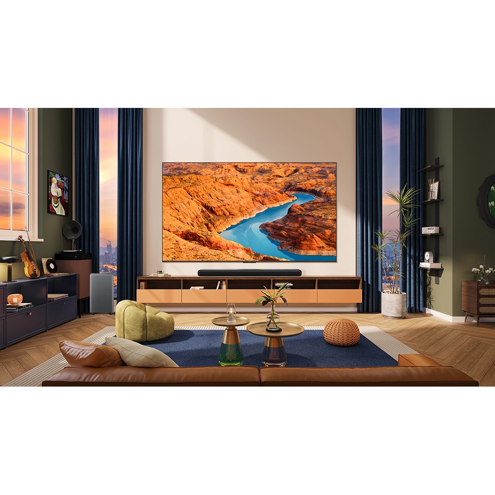 Soundbar TCL S55H, 2.1, 220W, Bluetooth, Dolby Atmos, Subwoofer Wireless, negru