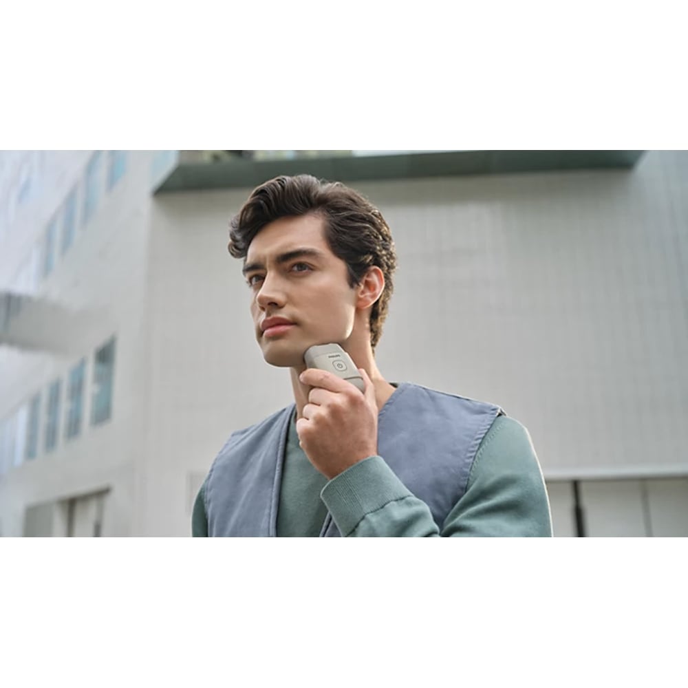 Aparat de ras PHILIPS Shaver Series 500 S596/06, autonomie 40 min, 3 elemente de taiere, bej