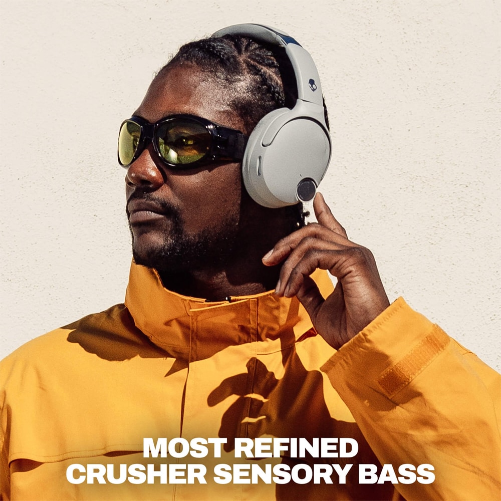 Casti SKULLCANDY Crusher 1080, Bluetooth, Over-ear, Microfon, Noise Cancelling, Cement