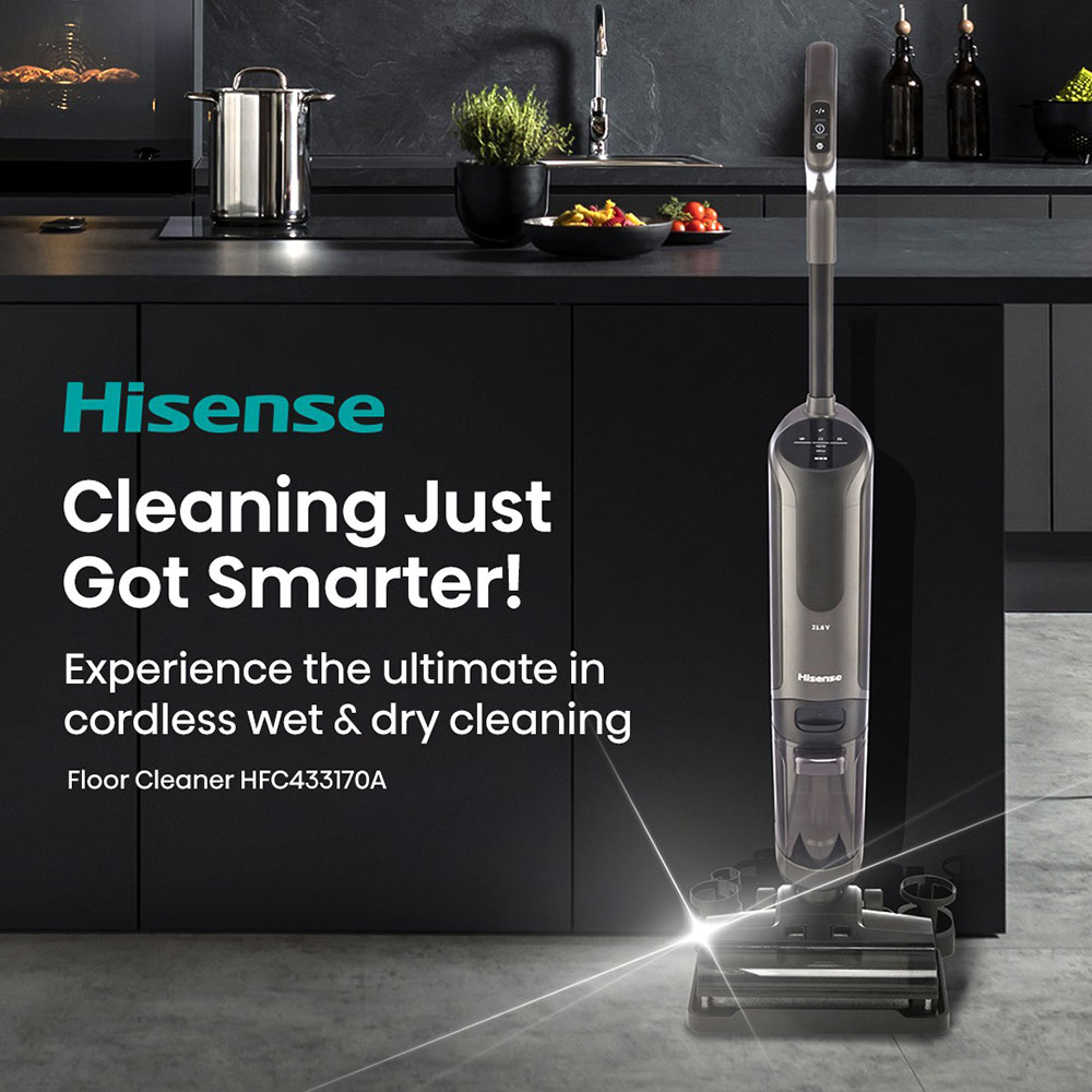 Aspirator vertical HISENSE HFC433170A, 0.5l, 21.6V, autonomie max 40 min, antracit-negru