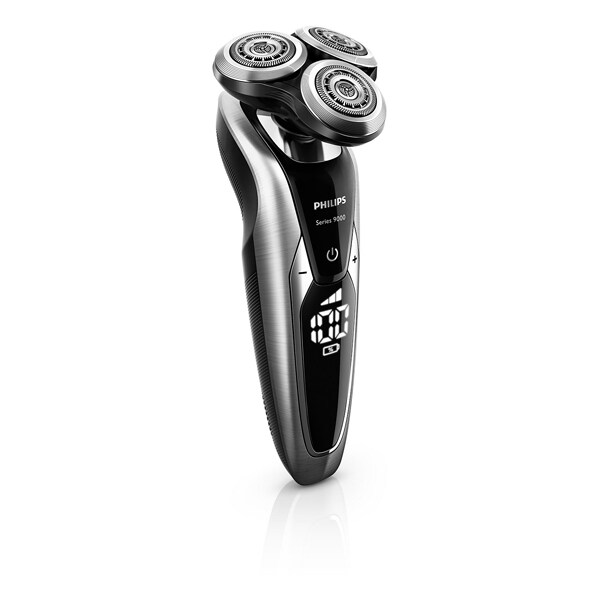 Aparat de ras PHILIPS Shaver S9711/31, acumulator, autonomie 50 min, SmartClean Plus, negru-argintiu