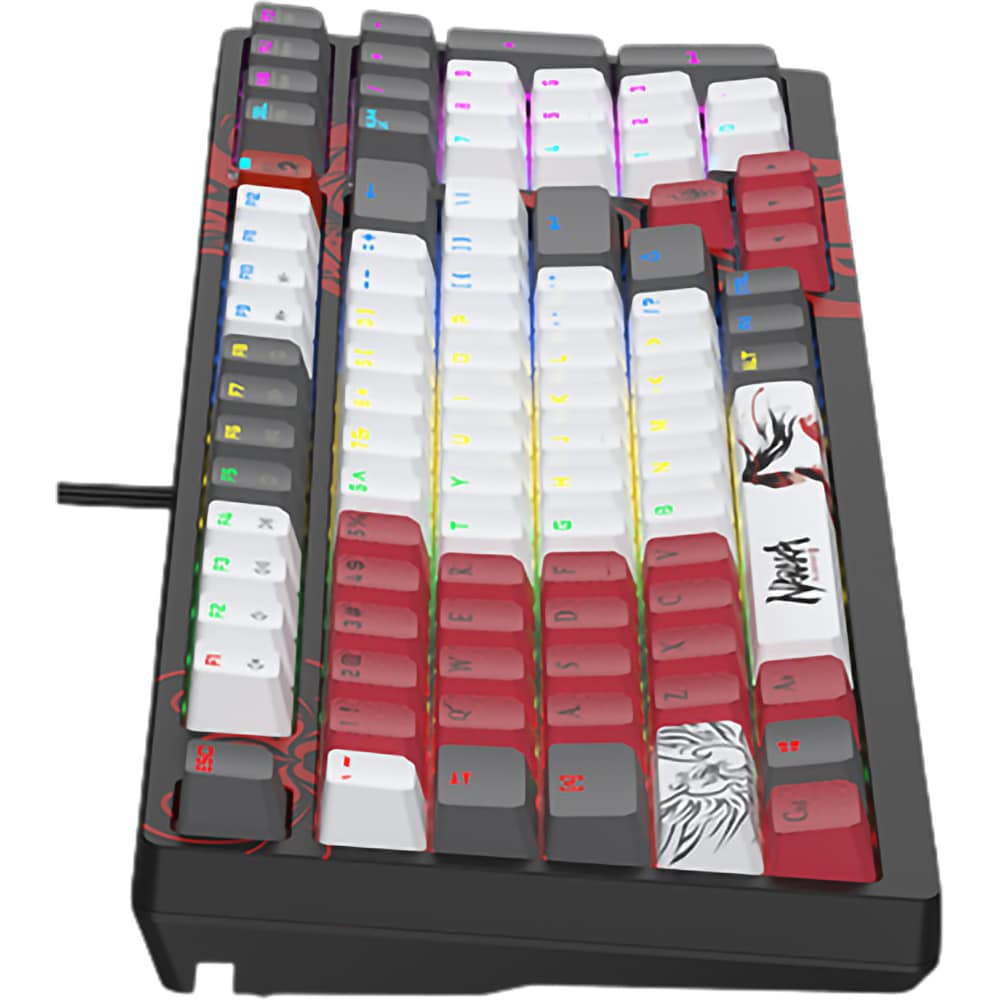 Tastatura Gaming mecanica A4TECH S98 Naraka, USB, Layout US, multicolor