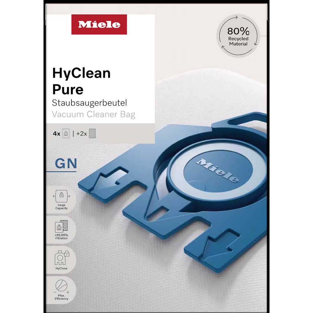 Kit aspirator MIELE Hyclean Pure GN: 4 saci + filtru motor + filtru evacuare