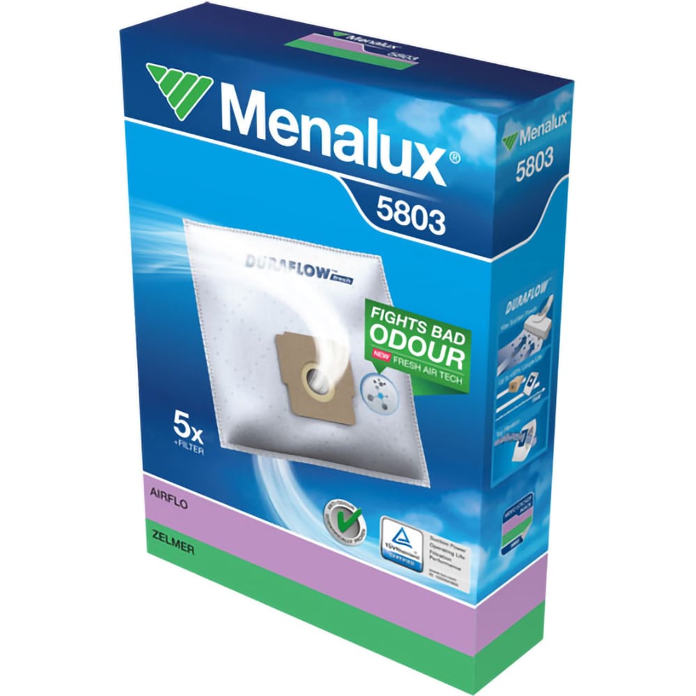 Kit MENALUX 5803: 5 saci +1 filtru motor