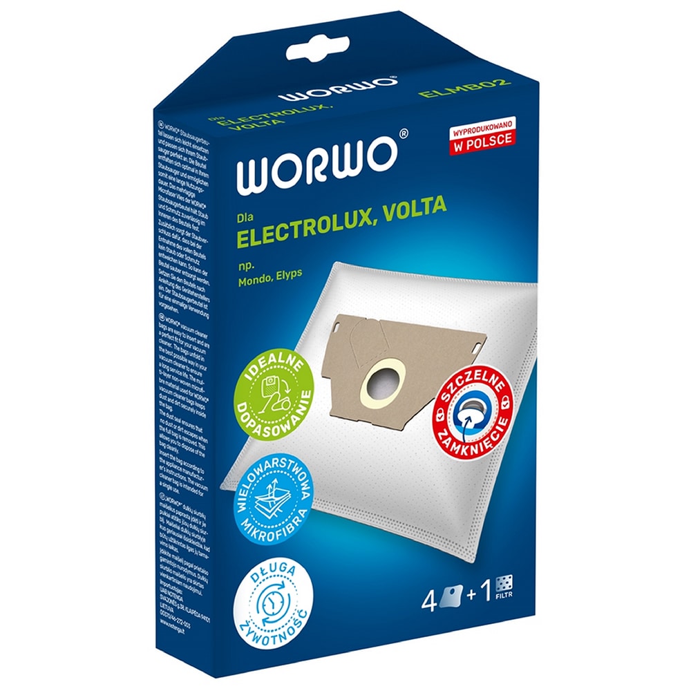 Kit WORWO ELMB02K: 4 saci + 1 filtru 