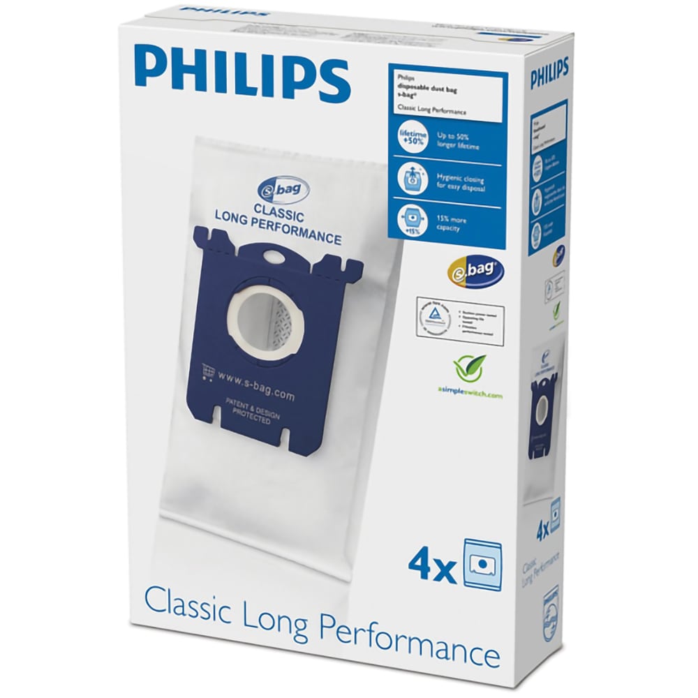 Set saci aspirator PHILIPS S-Bag FC8021/03, 4 buc