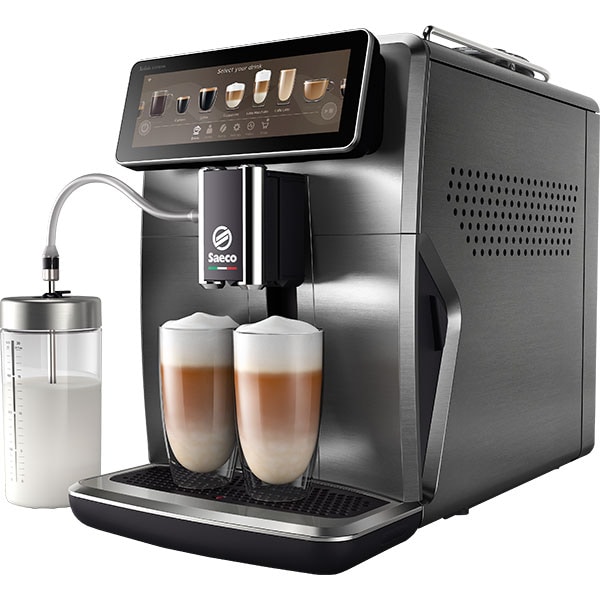 Espressor automat SAECO Xelsis Suprema SM8889/00, 1.7l, 1500W, 15 bar, HygieSteam, AquaClean, argintiu-negru