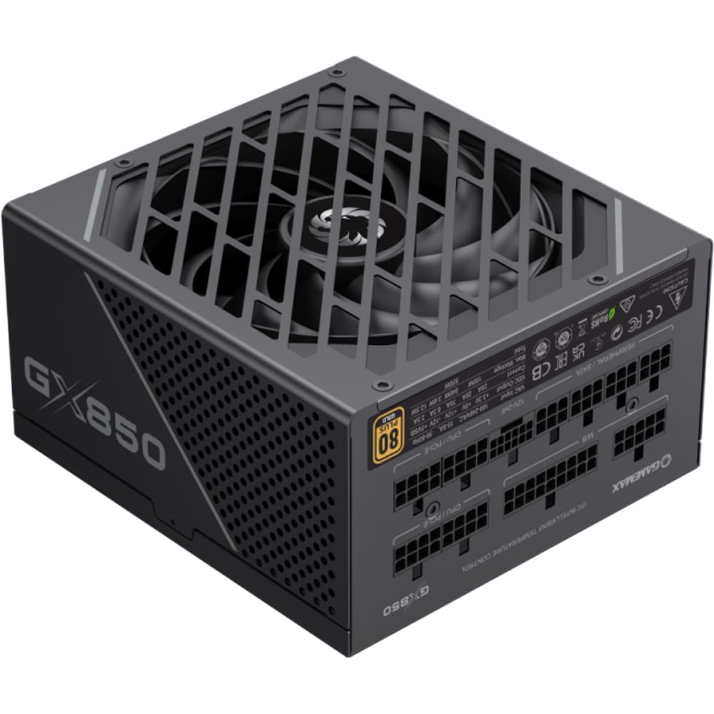 Sursa PC GAMEMAX GX850 PRO, 850W, 140mm, 80 Plus Gold, Full Modular
