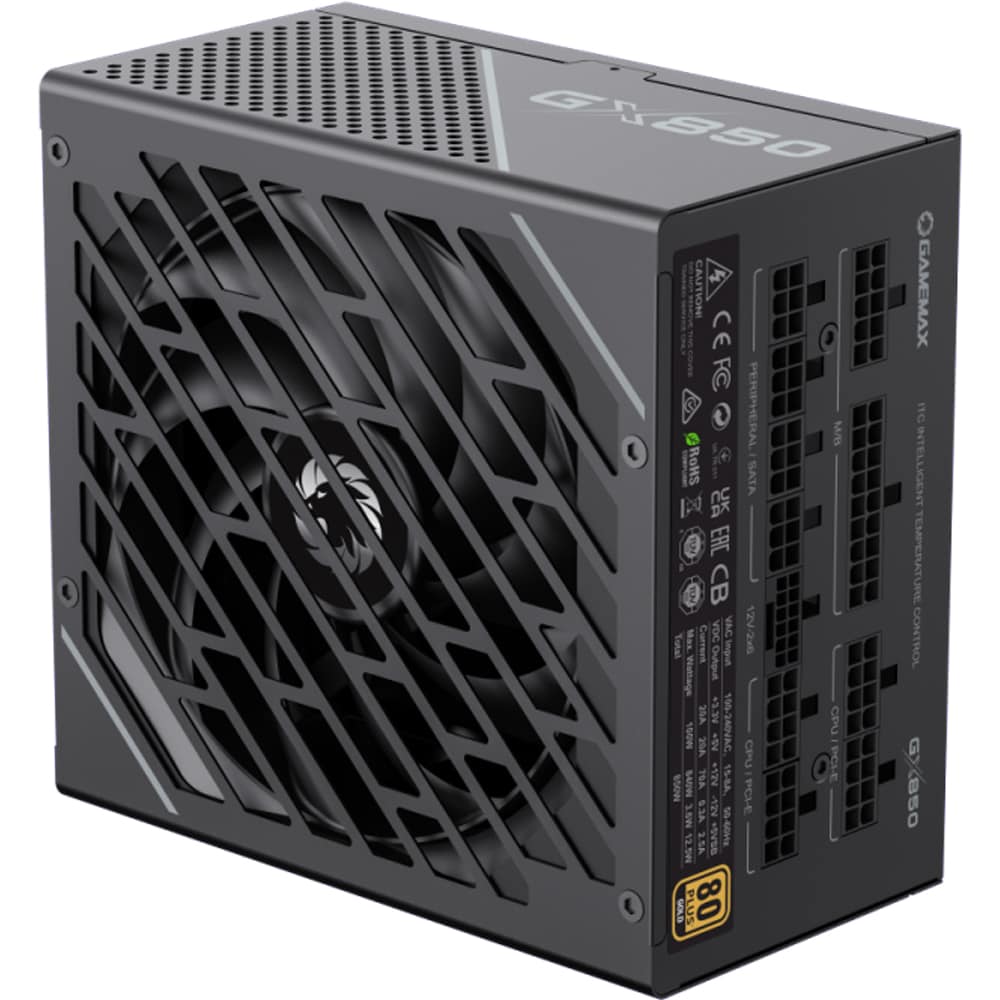 Sursa PC GAMEMAX GX850 PRO, 850W, 140mm, 80 Plus Gold, Full Modular