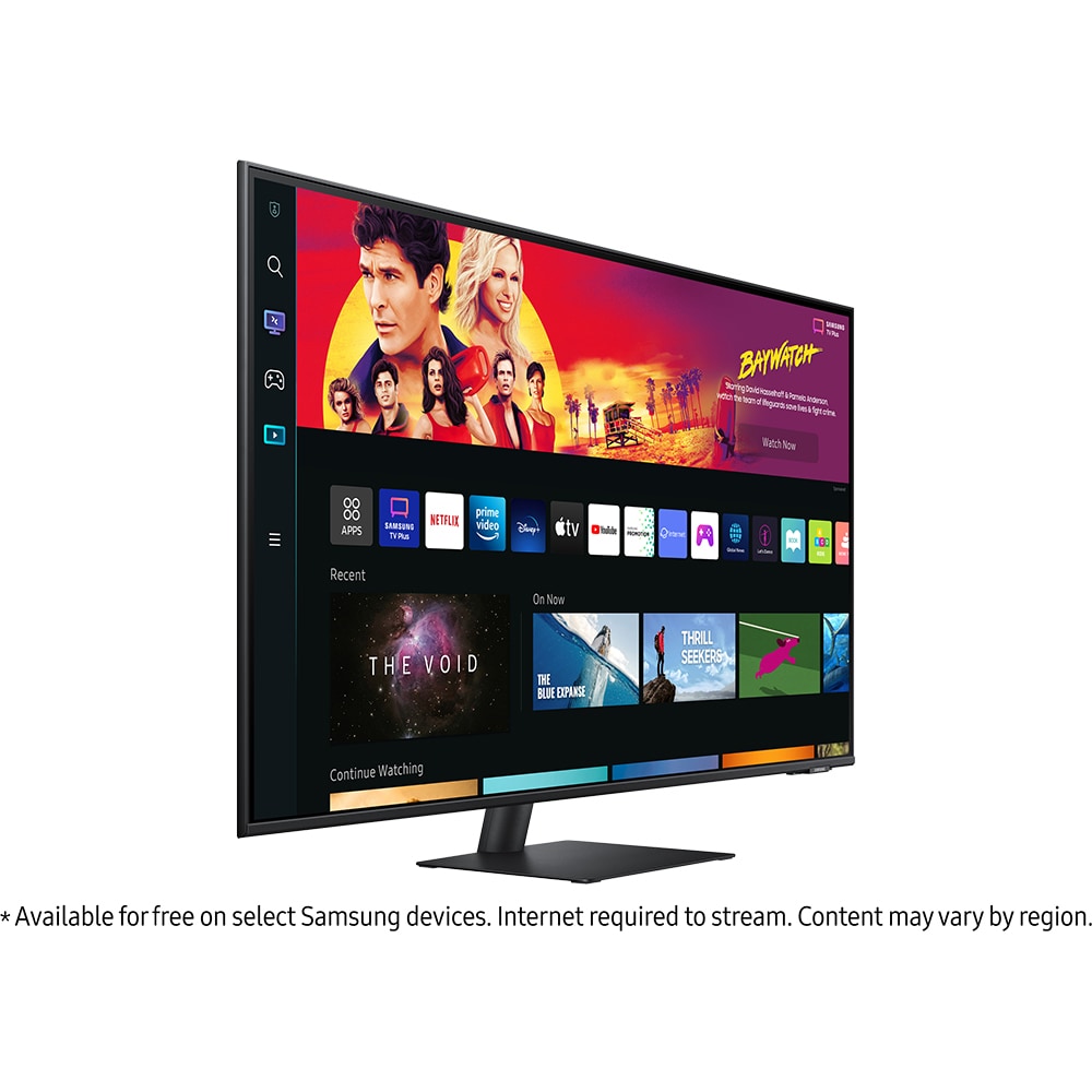 Monitor LED VA SAMSUNG M7 Smart LS43BM700UUXEN, 43", 4K UHD, 60Hz, Flicker Free, HDR10, negru