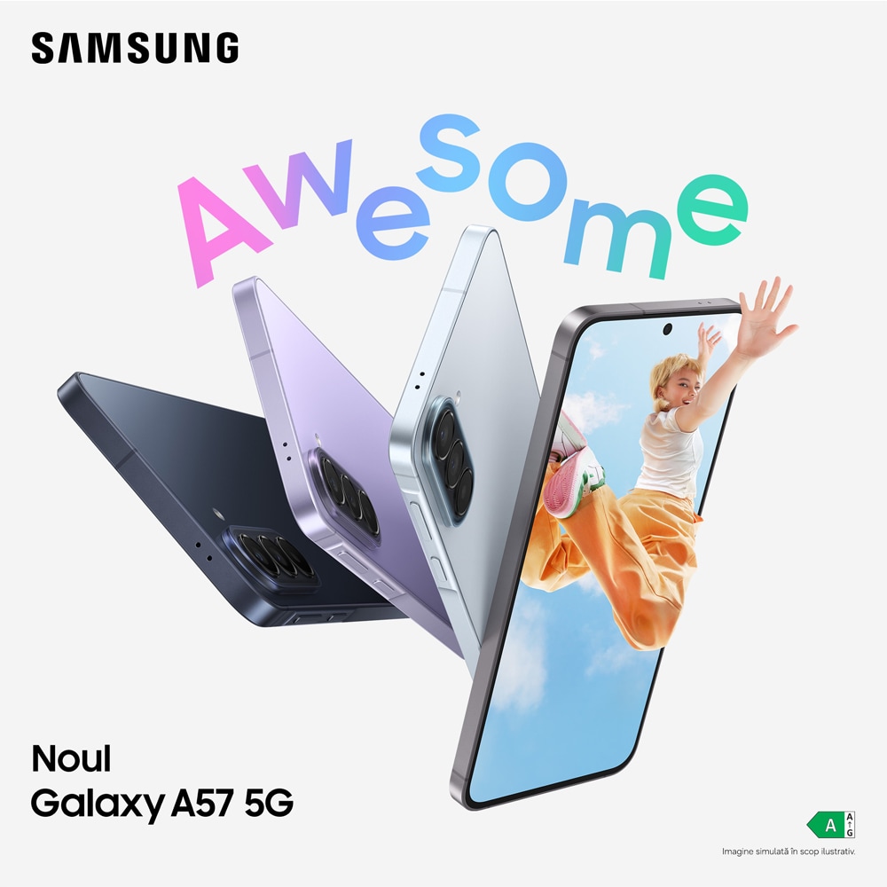 Telefon SAMSUNG Galaxy A57 5G, 512GB, 12GB RAM, Dual SIM, Awesome Navy