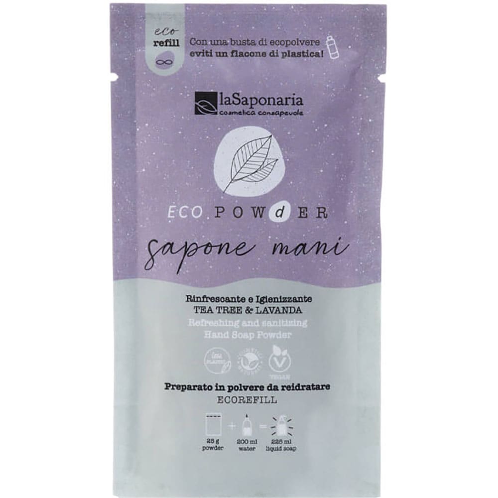Sapun pudra LA SAPONARIA Arbore de ceai si Lavanda, 25g
