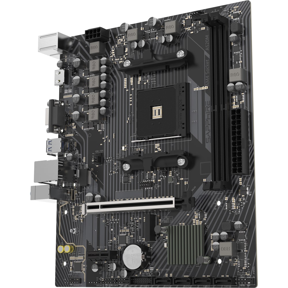 Placa de baza SAPPHIRE A520M-E, Socket AM4, mATX