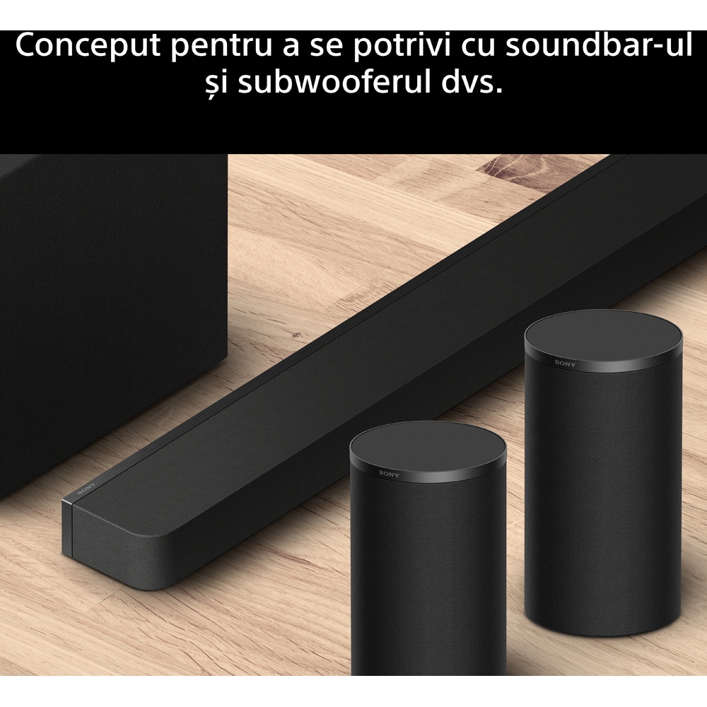 Kit surround SONY BRAVIA Theatre Rear 9 SA-RS9, 180W, Wireless, negru