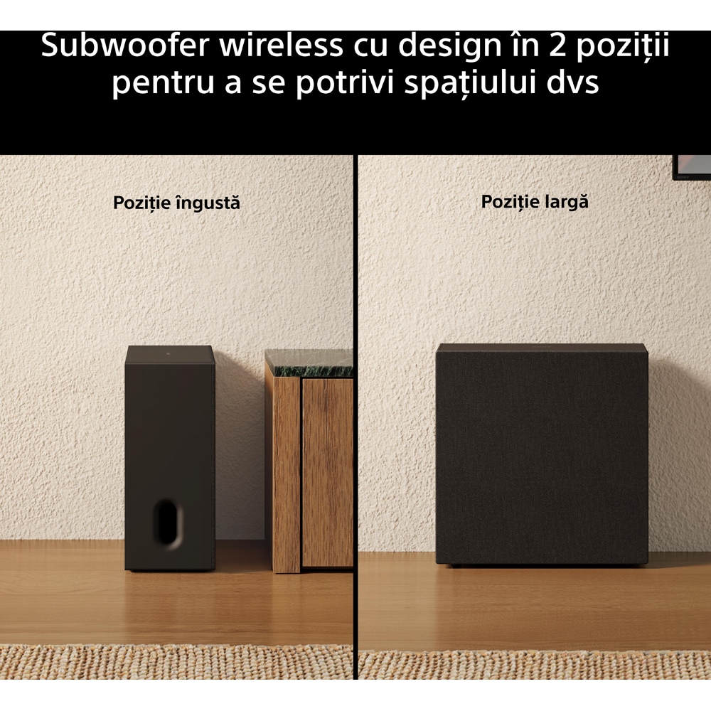 Subwoofer SONY BRAVIA Theatre Sub 8 SA-SW8, 300W, Wireless, negru
