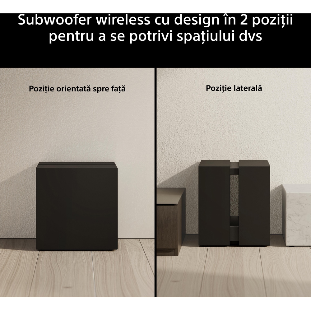 Subwoofer SONY BRAVIA Theatre Sub 9 SA-SW9, 600W, Wireless, negru
