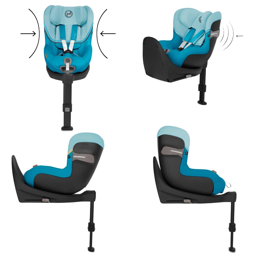 Scaun auto CYBEX Sirona SX2 i-Size 522002065, Isofix, 0-18 kg, turcoaz-negru