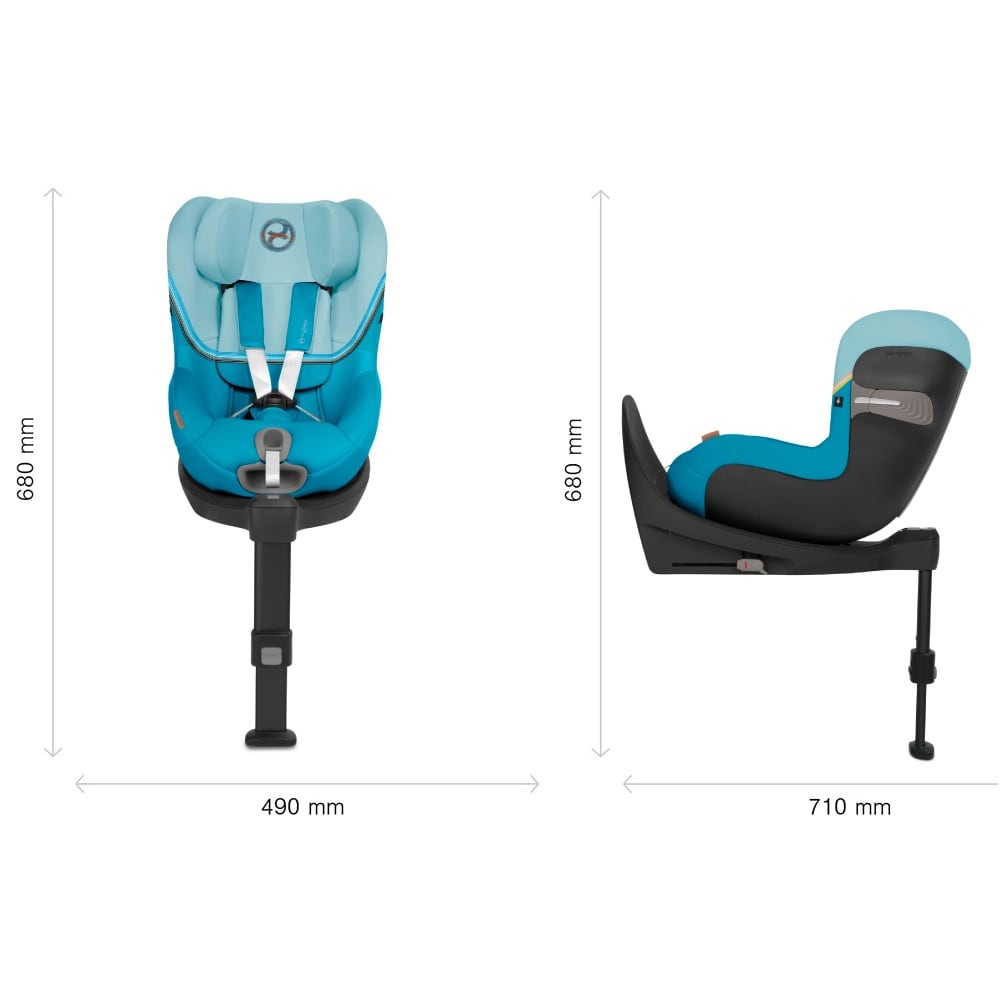 Scaun auto CYBEX Sirona SX2 i-Size 522002065, Isofix, 0-18 kg, turcoaz-negru