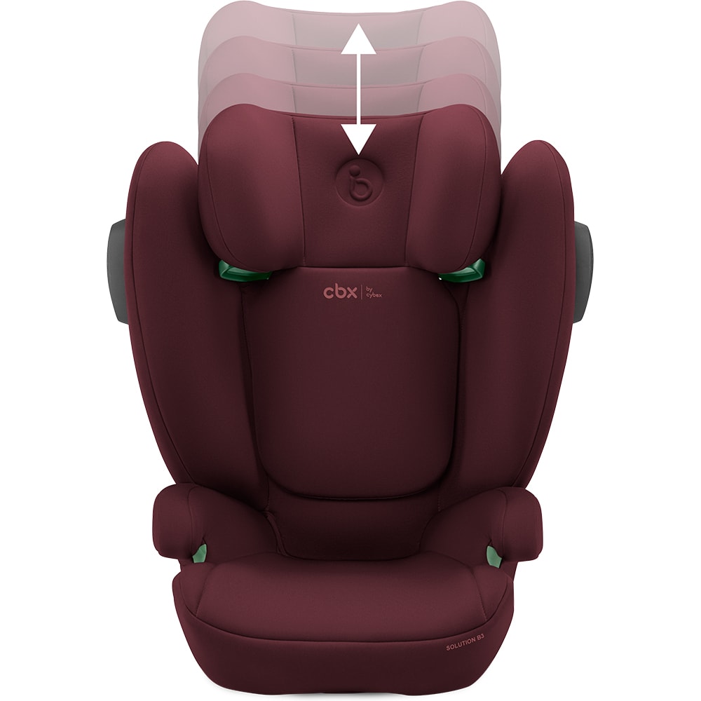 Scaun auto CYBEX Solution B3 i-fix 522003889, Isofix, 15-36kg, i-Size, rosu-negru