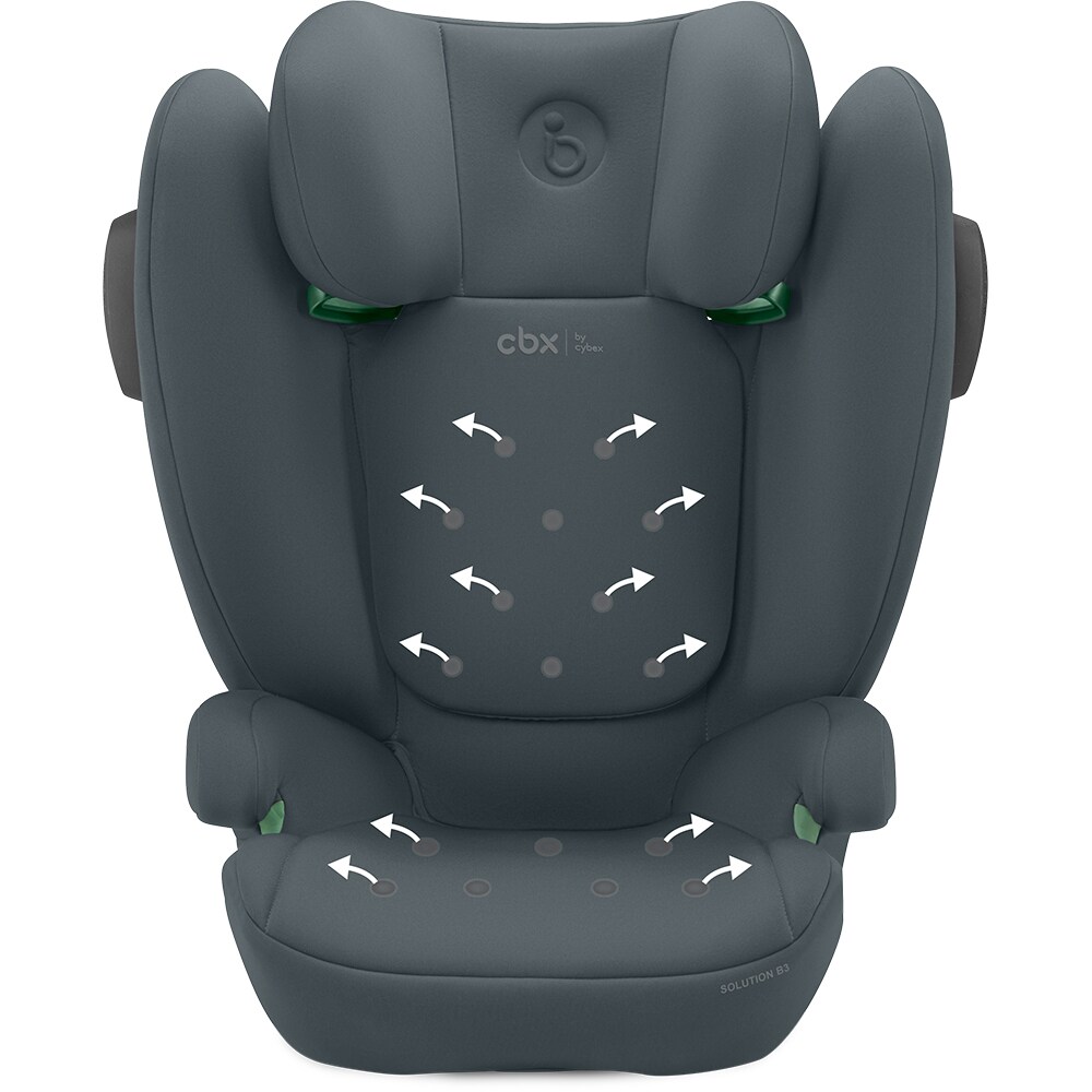 Scaun auto CYBEX Solution B3 i-fix 522003891, Isofix, 15-36kg, i-Size, gri-negru