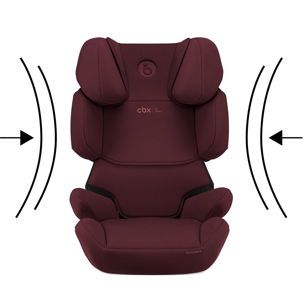 Scaun auto CYBEX Solution X i-Fix 522003959, Isofix, 15-36kg, R44, rosu-negru