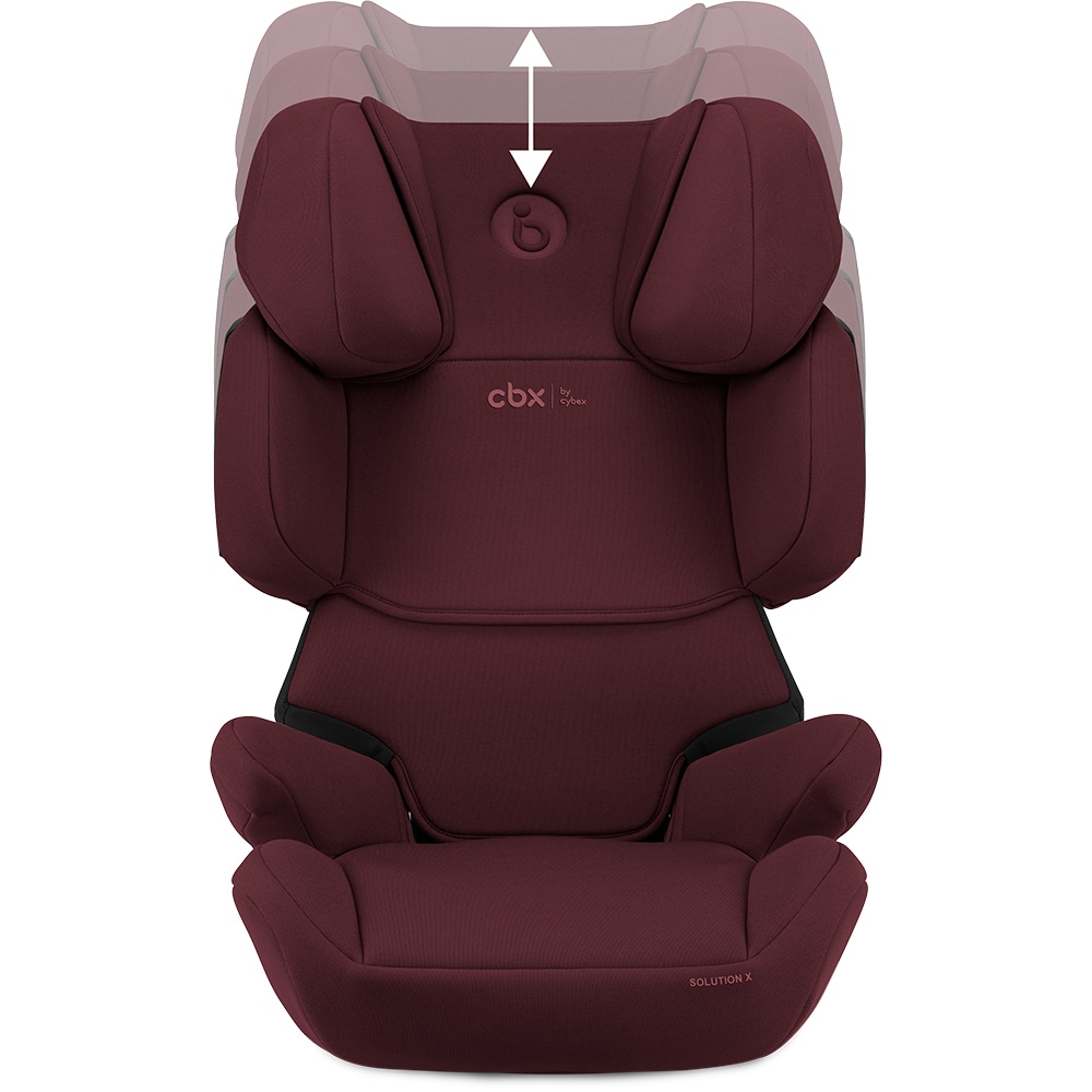 Scaun auto CYBEX Solution X i-Fix 522003959, Isofix, 15-36kg, R44, rosu-negru