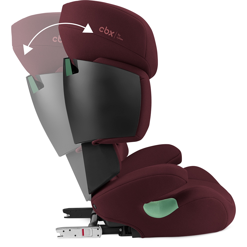 Scaun auto CYBEX Solution X i-Fix 522003959, Isofix, 15-36kg, R44, rosu-negru