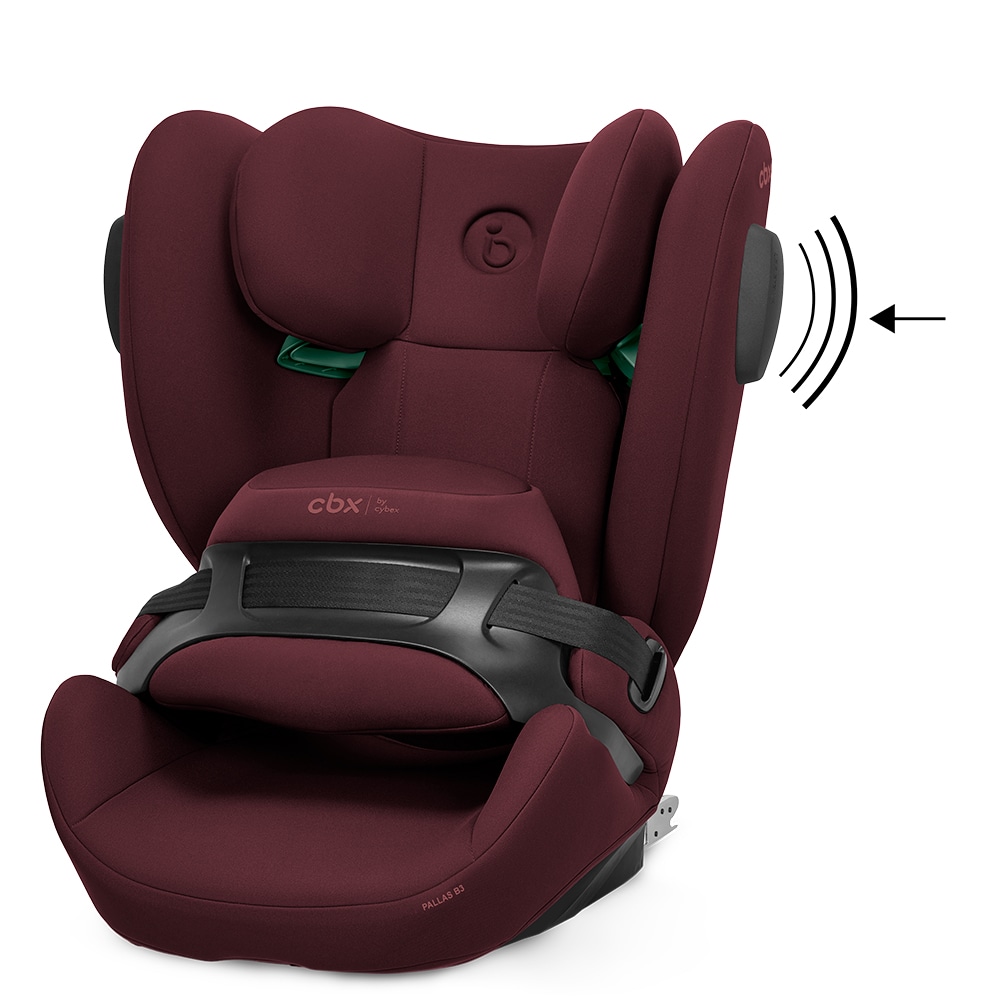 Scaun auto CYBEX Pallas B3 i-Size 523001235, Isofix, 9-36kg, R129, rosu-negru