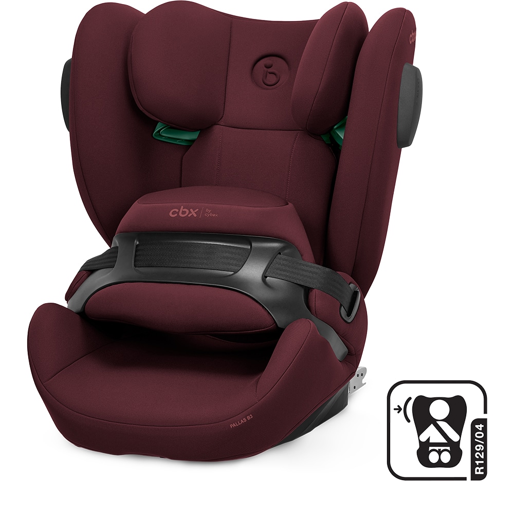 Scaun auto CYBEX Pallas B3 i-Size 523001235, Isofix, 9-36kg, R129, rosu-negru