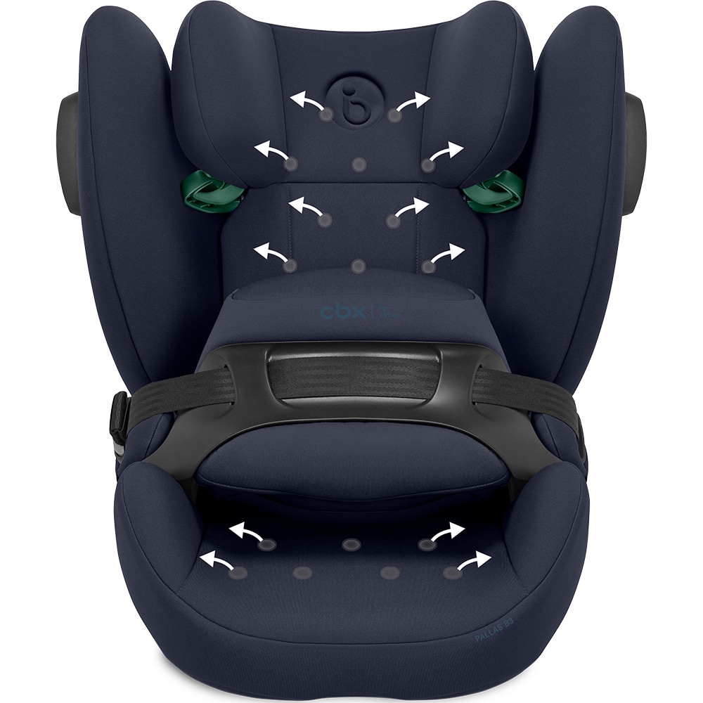 Scaun auto CYBEX Pallas B3 i-Size 523001239, Isofix, 9-36kg, R129, albastru-negru