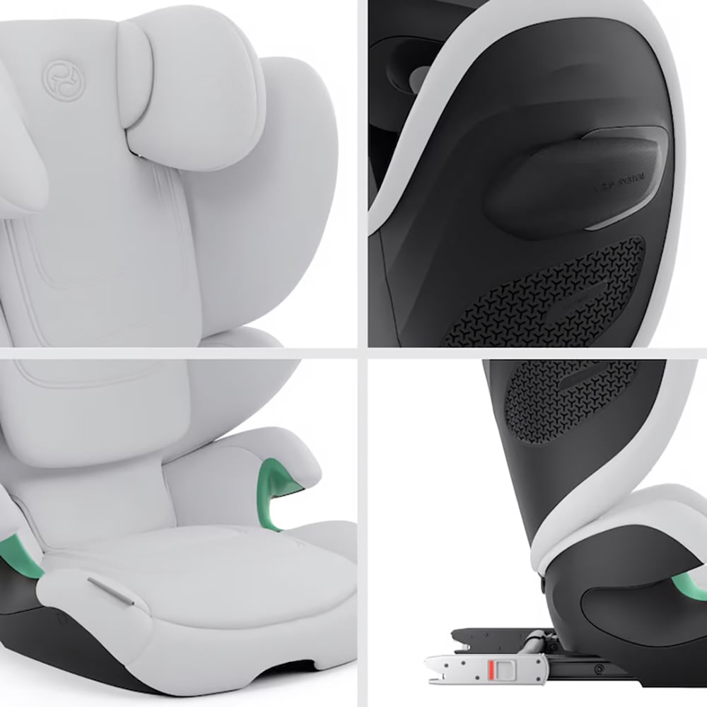 Scaun auto CYBEX Solution G2 i-Fix 524000655, Isofix, 15-36kg, i-Size, gri deschis-negru