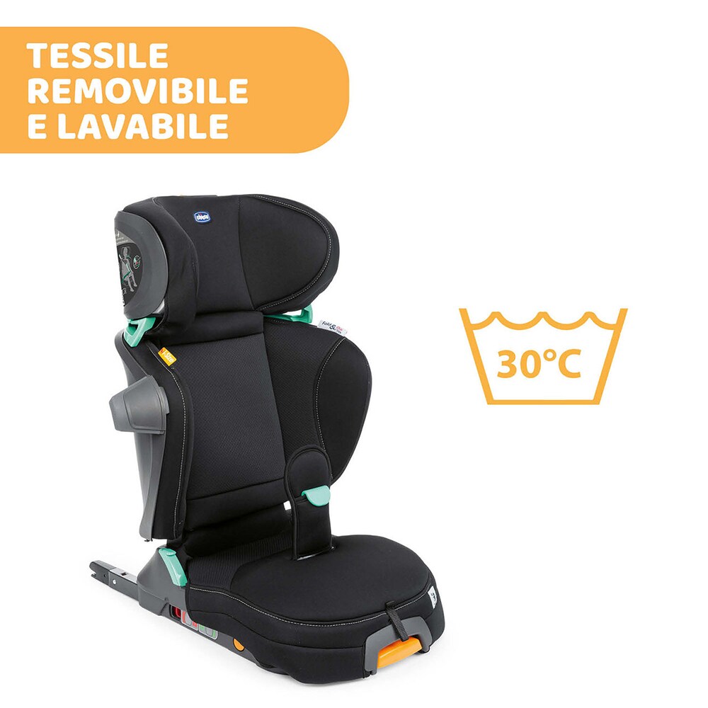 Scaun auto CHICCO Fold&Go I-Size 793388, Isofix, 15-36kg, gri-negru