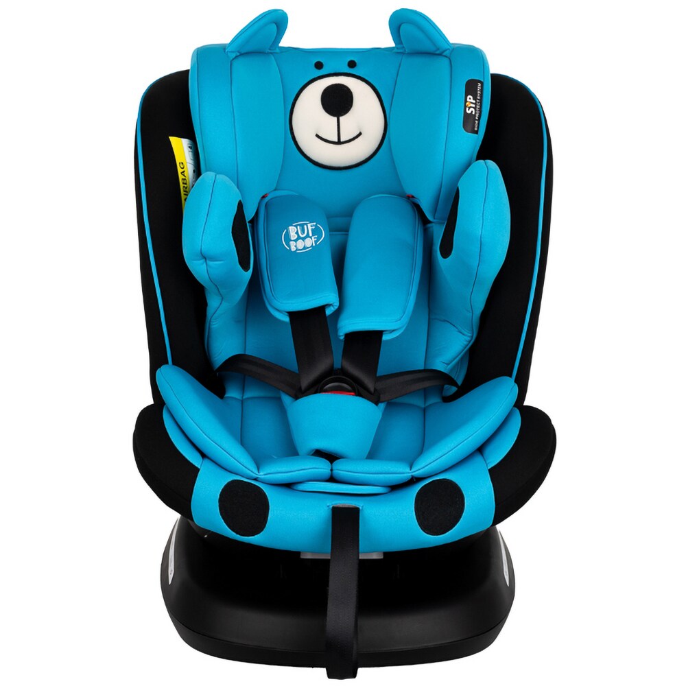 Scaun auto BUF BOOF Tweety Plus Deluxe rotativ 360 grade, Isofix, 0-36 kg, albastru-negru
