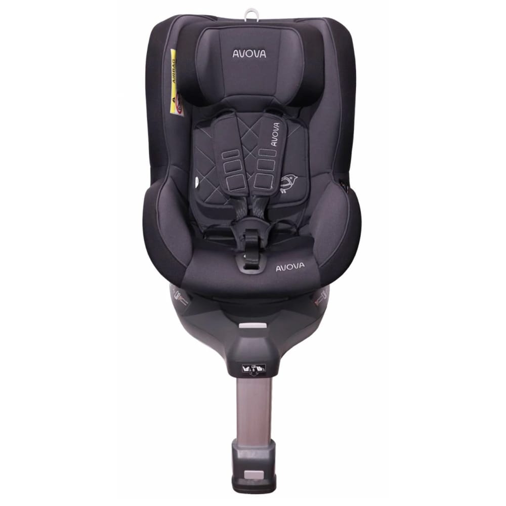 Scaun auto AVOVA Sperber-Fix AV1105009, 5 puncte, 0-25 kg, i-Size, gri inchis-negru