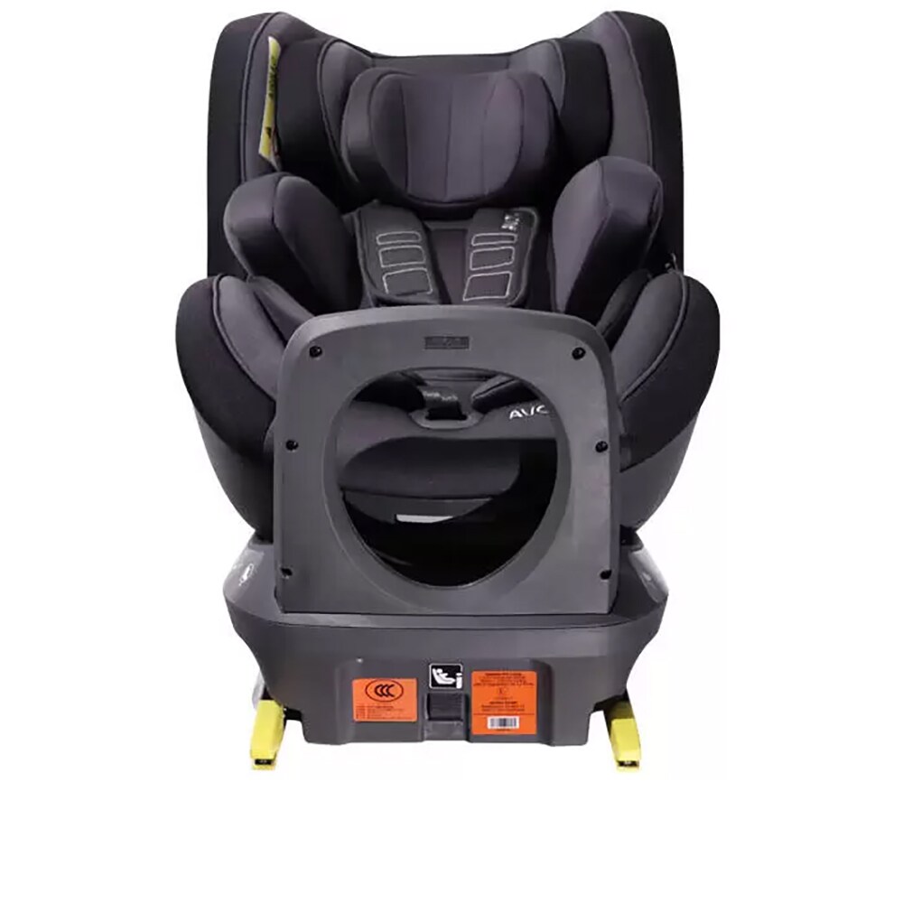 Scaun auto AVOVA Sperber-Fix AV1105009, 5 puncte, 0-25 kg, i-Size, gri inchis-negru