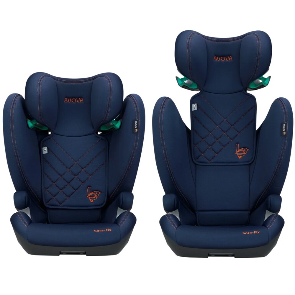 Scaun auto AVOVA Sora-Fix AV1111001, Isofix, 15-36 kg, I-Size, bleumarin-negru