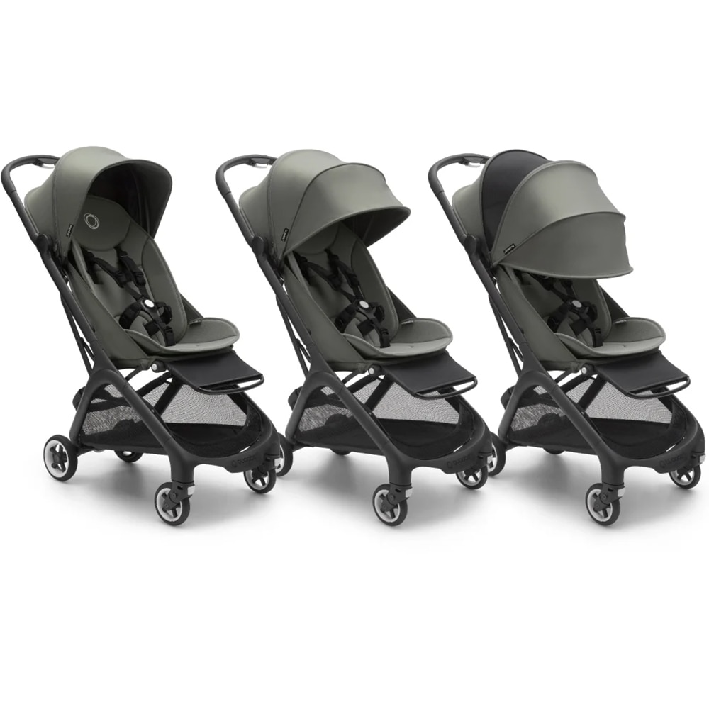 Carucior sport BUGABOO Butterfly BG100025001, 5 puncte, 6 luni+, verde inchis-negru