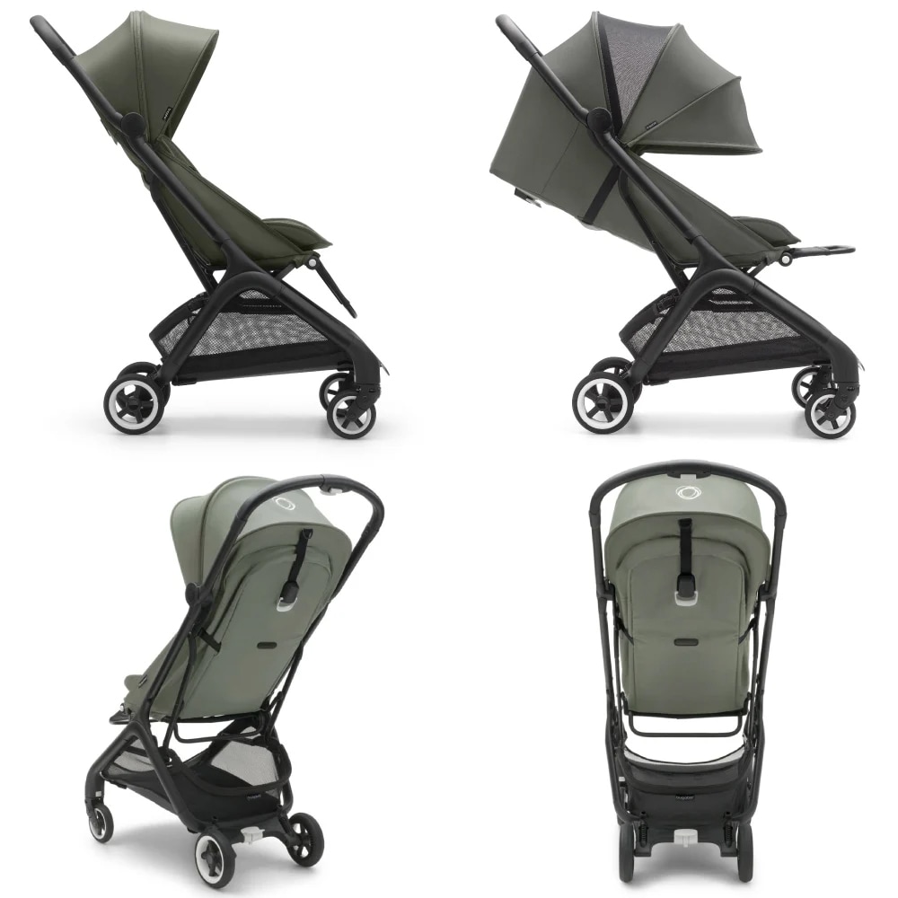 Carucior sport BUGABOO Butterfly BG100025001, 5 puncte, 6 luni+, verde inchis-negru