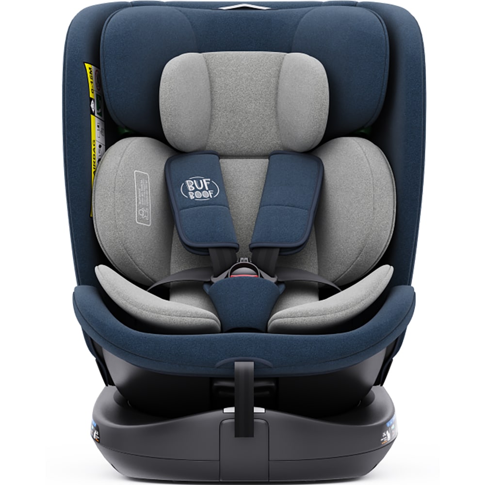 Scaun auto BUF BOOF B-Joy Deluxe rotativ 360 grade BJOYBLUE, Isofix, 0-36 kg, i-Size, bleumarin-gri