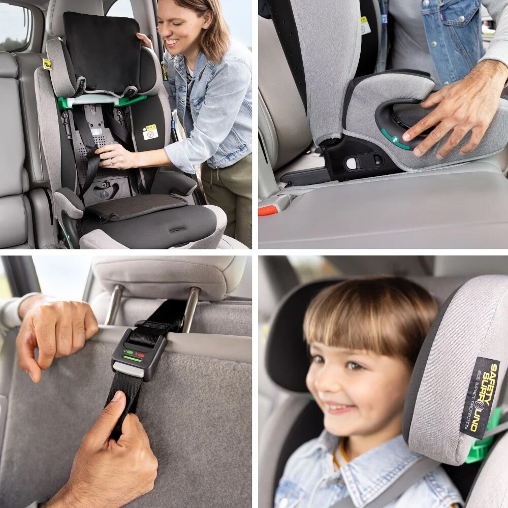 Scaun auto GRACO Energi GC2219BAME, Isofix, 9-36kg, I-Size, gri-negru