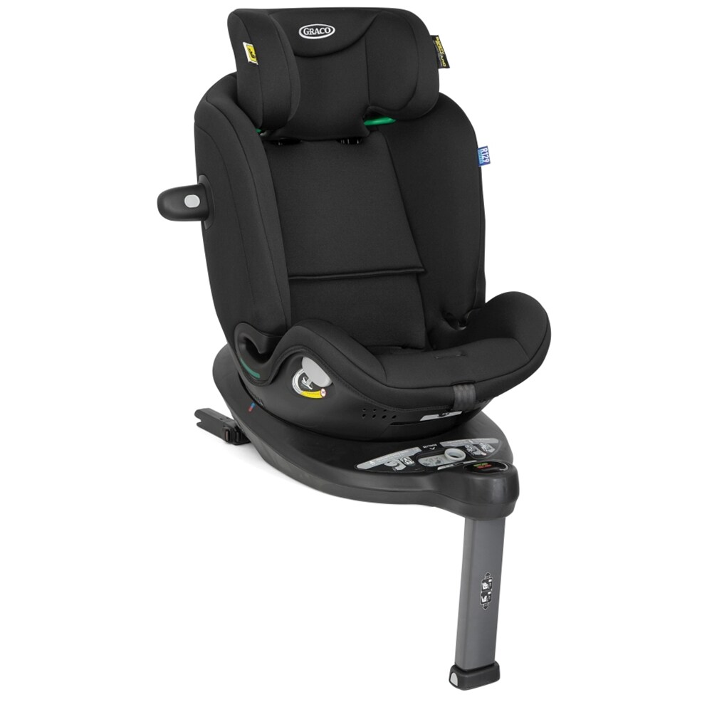 Scaun auto GRACO Turn2Me rotativ 360 GC2404AAMDN0, Isofix, 0-25kg, i-Size, negru