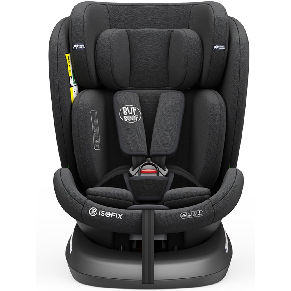 Scaun auto BUF BOOF TWT Plus rotativ 360 grade ISIZETWTBJ, Isofix, 0-36 kg, R129, negru