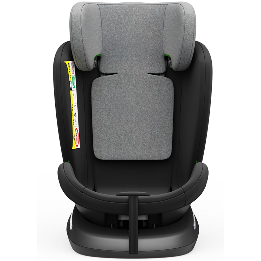 Scaun auto BUF BOOF TWT Plua rotativ 360 grade ISIZETWTBL, Isofix, 0-36 kg, R129, gri-negru