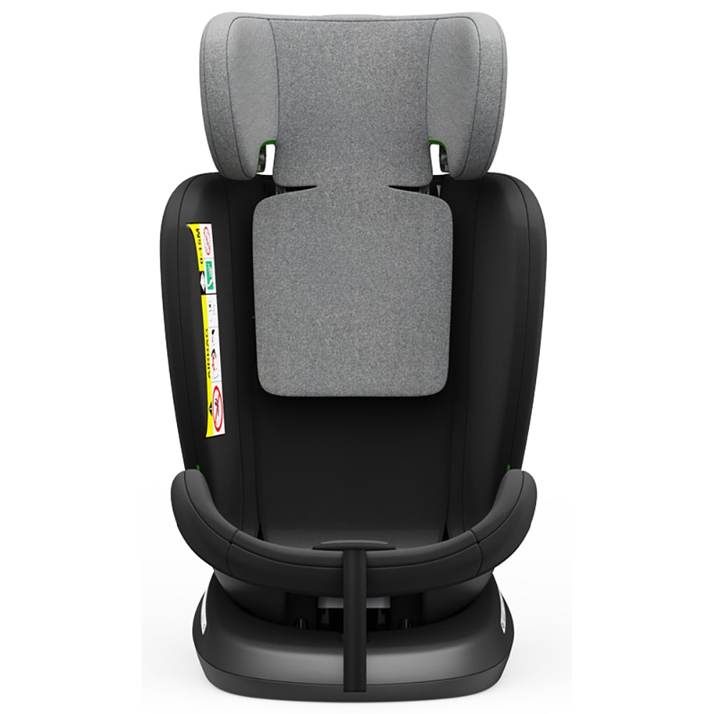 Scaun auto BUF BOOF TWT Plua rotativ 360 grade ISIZETWTBL, Isofix, 0-36 kg, R129, gri-negru