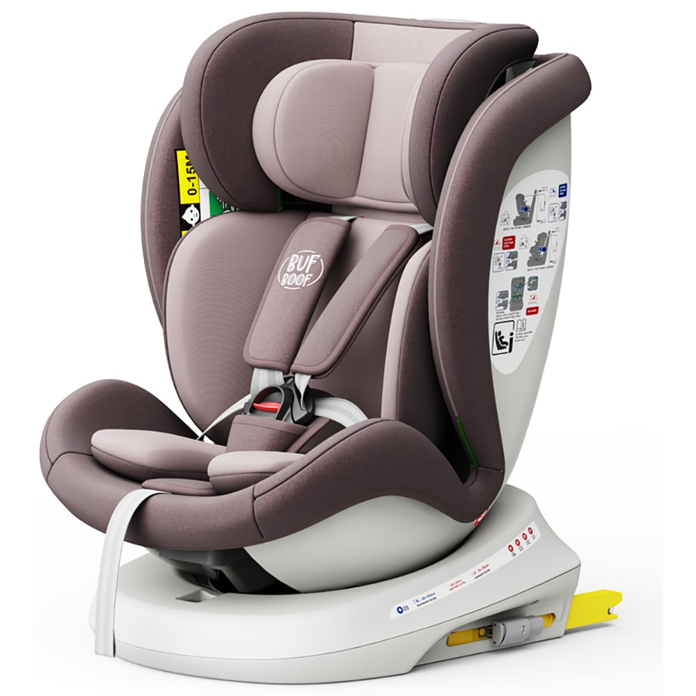 Scaun auto BUF BOOF TWT Plus rotativ 360 grade ISIZETWTLRED, Isofix, 0-36 kg, R129, mov-alb