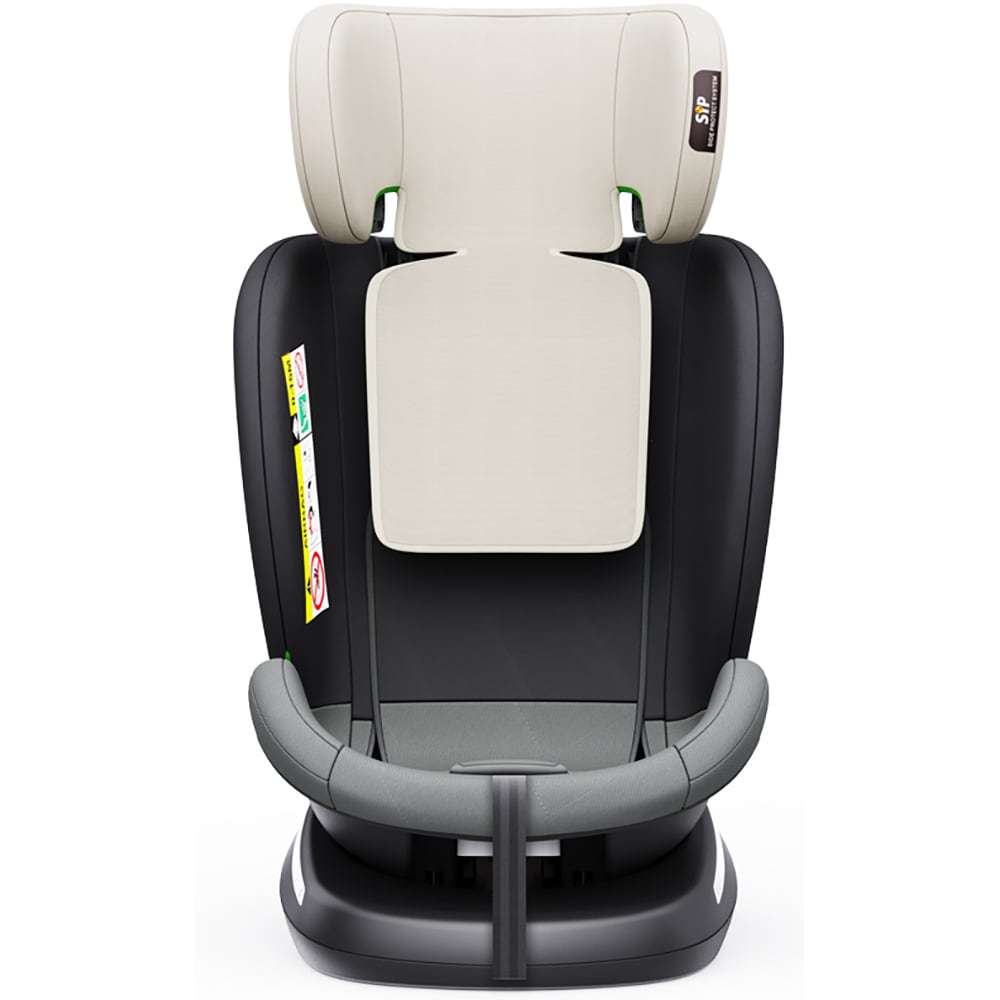 Scaun auto BUF BOOF TWT Plua rotativ 360 grade ISIZETWTMAND, Isofix, 0-36 kg, R129, gri inchis-bej